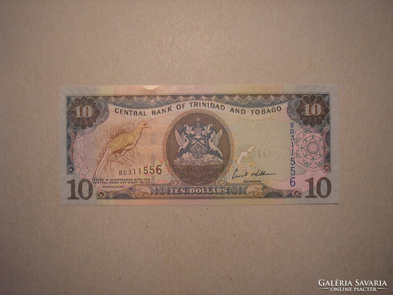 Trinidad és Tobago - 10 Dollár 2006 UNC