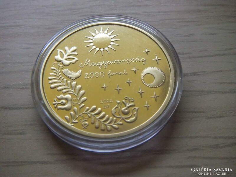 2000 HUF King Miklós 2022 Hungarian folk tale non-ferrous metal commemorative medal in closed unopened capsule