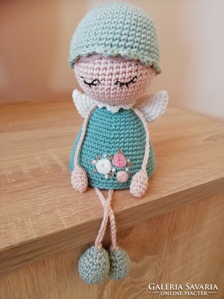 Hand crocheted spring fairy
