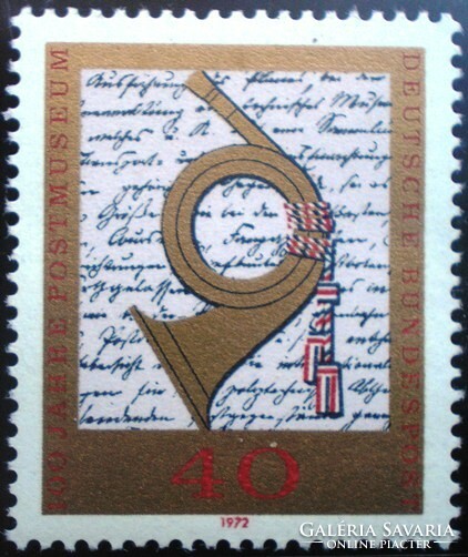 N739 / Németország 1972 Postamúzeum bélyeg postatiszta