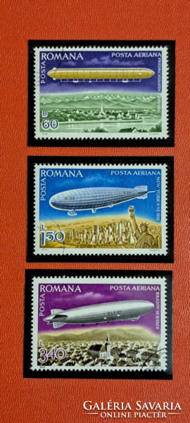 1978. Románia filázott léghajó.bélyegek  F/6/6