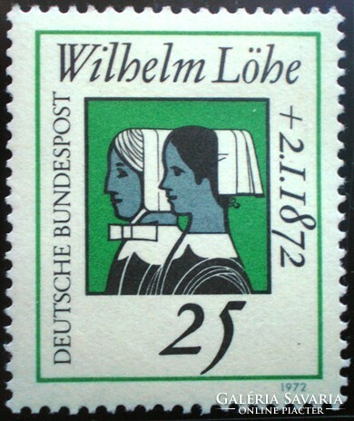N710 / Németország 1972 Wilhelm löhe teológus bélyeg postatiszta