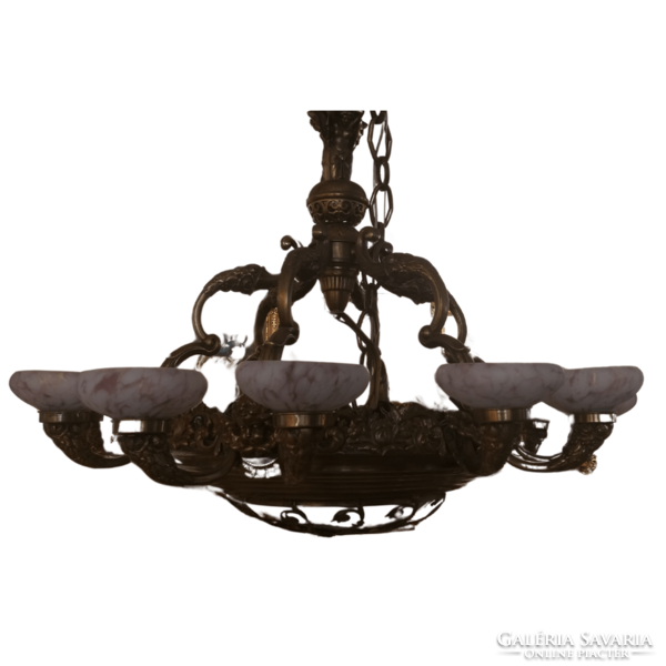 Antique bronze chandelier with 12 arms m01587
