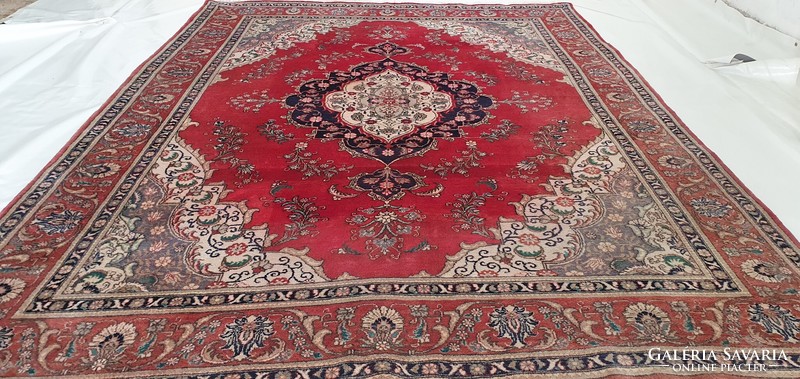 Of120 iranian kashan hand knot wool persian carpet 255x335cm free courier