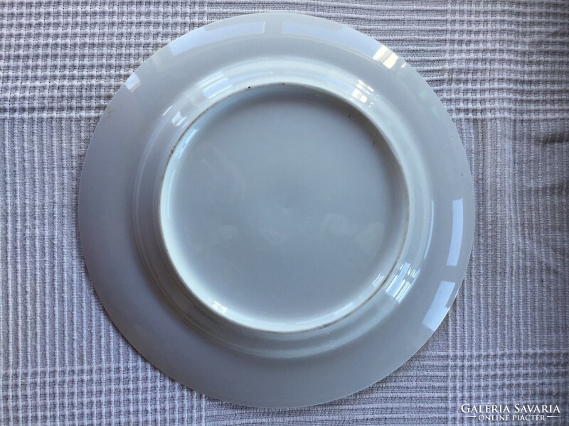 Vintage egyszínű fehér porcelán nagytányér, asztalközép, kínáló (12/A)