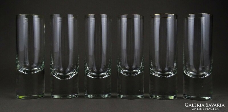 1R385 Formatervezett hibátlan üveg pohár készlet 6 darab