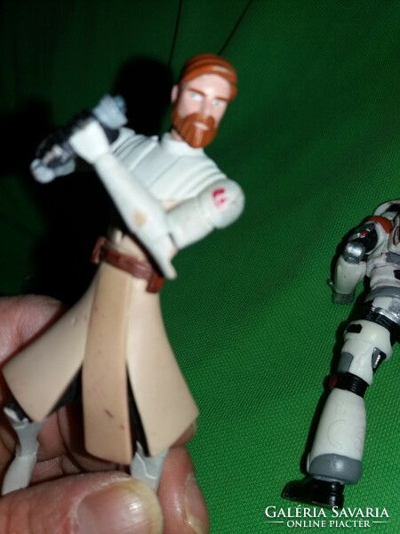 Quality star wars - the clone wars obi-wan and clone 12cm toy action figures in one according to the pictures