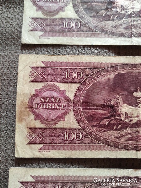 Old Hungarian 100 HUF paper money