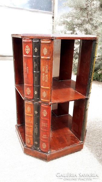 Price / piece - interesting, special, book-decorated shelf, bedside table