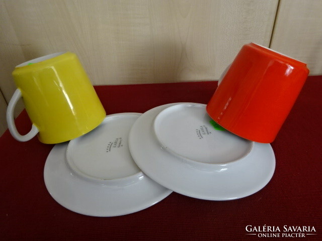 KAHLA német porcelán teáspohár alátéttel, két darab egyben eladó. Jókai.