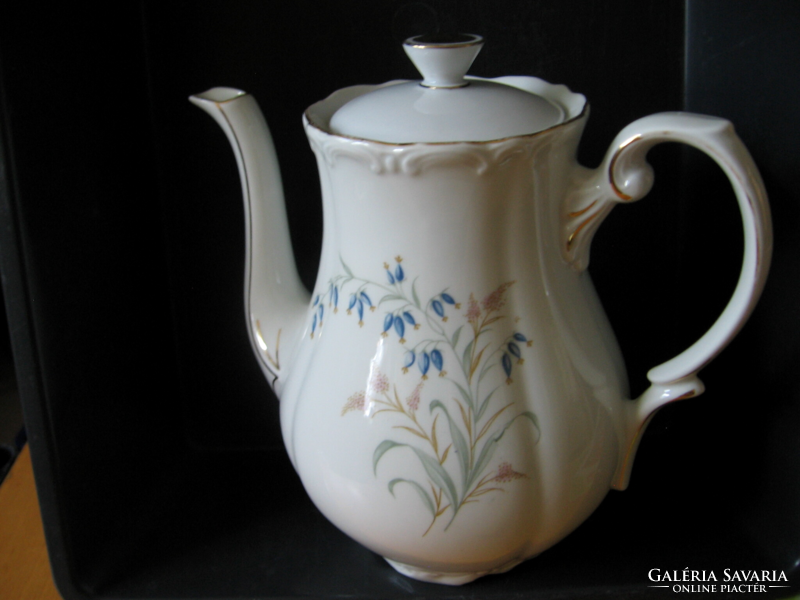 Retro romantic ddr triptych porcelain tea pot, jug