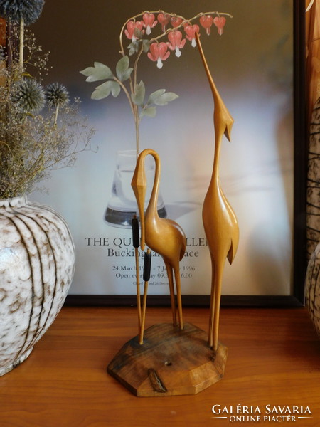 Wooden waders - herons / 40 cm