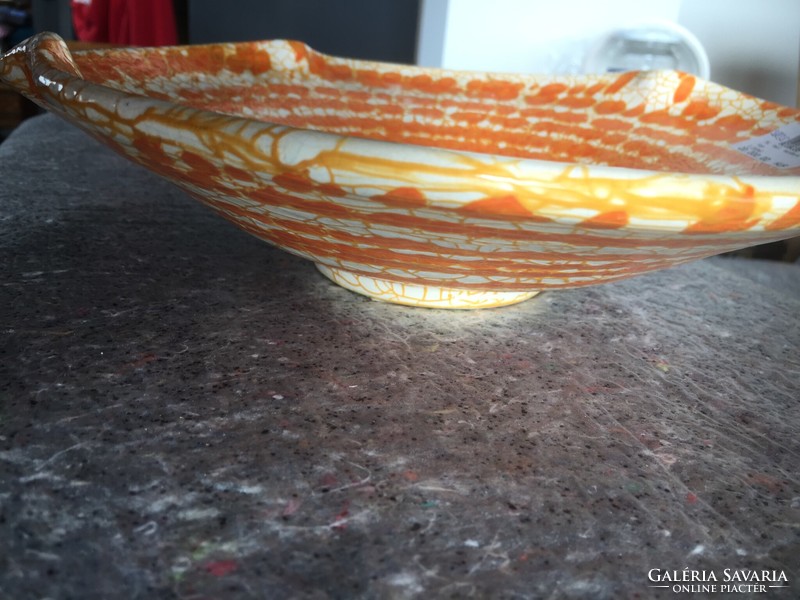 Kerámia falitál Gorka jelzéssel, ceramic bowl to the wall (200)