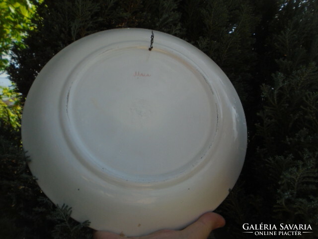 Hatalmas MACA fali tányér törés repedés mentes darab mérete: 31,5 cm ﻿