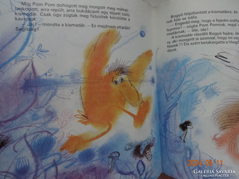 István Csukás: pom pom tales - old storybook, 6 tales - with drawings by Ferenc Sajdik