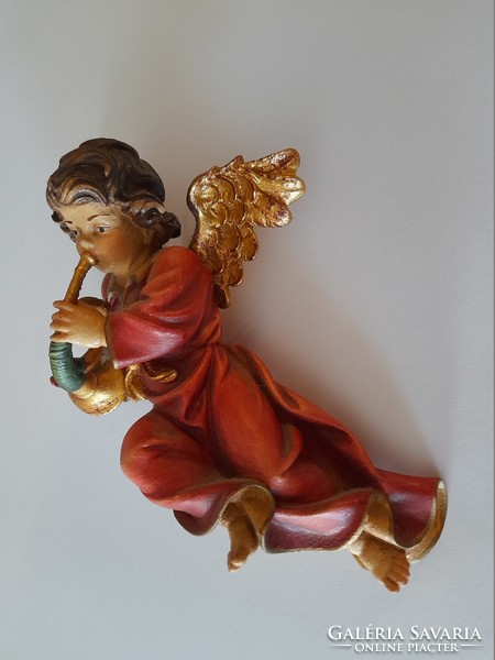 Carved wooden angel