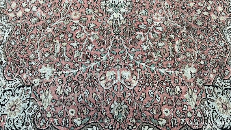 3629 Cashmere caterpillar silk Isfahan handmade Persian carpet 175x277cm free courier