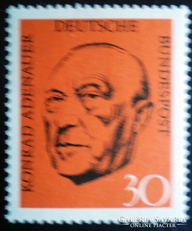 N567 / Németország 1968 Konrad Adenauer kancellár bélyeg postatiszta