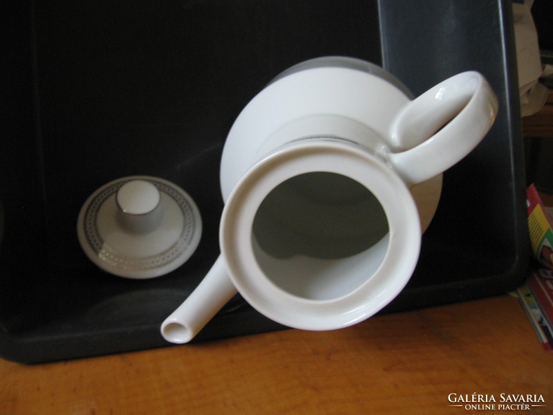 Retro silver decorated teapot, coffee pot, jug, winterling markleuthen