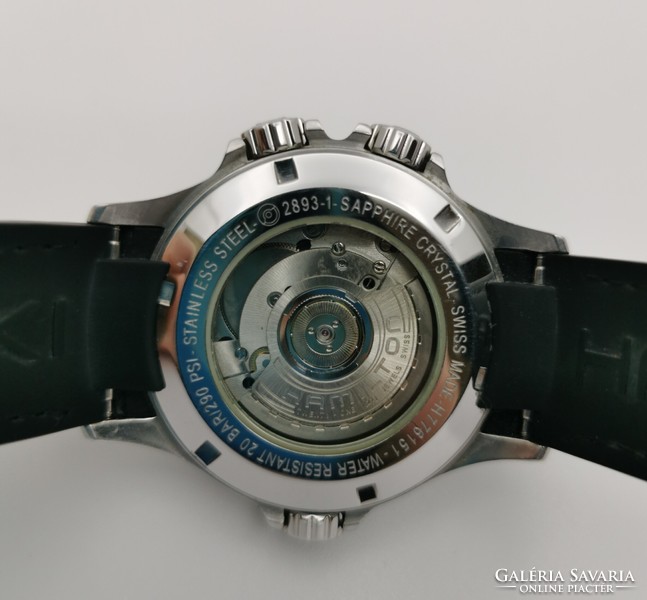 Hamilton khaki navy gmt 200m diving watch complete set