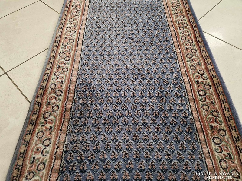 Indo mir 75x270 hand knotted wool persian running rug bfz623