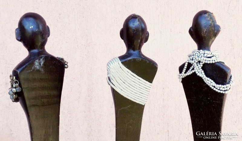 Három grácia modern megfogalmazásban kézműves szoborcsoport, egyedi ritkaság