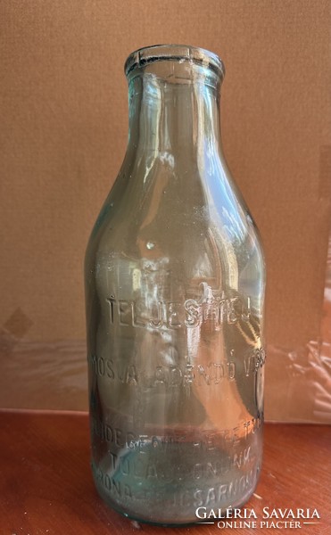 Crown milk bottle