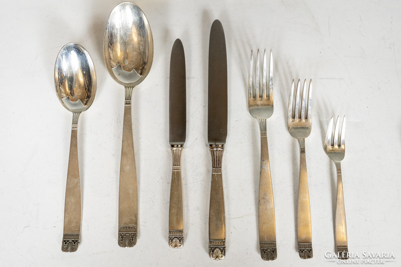 Silver 12-person cutlery set (fm56)