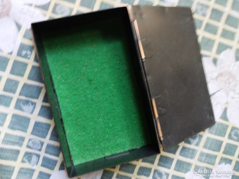 Copper retro cigarette/card holder