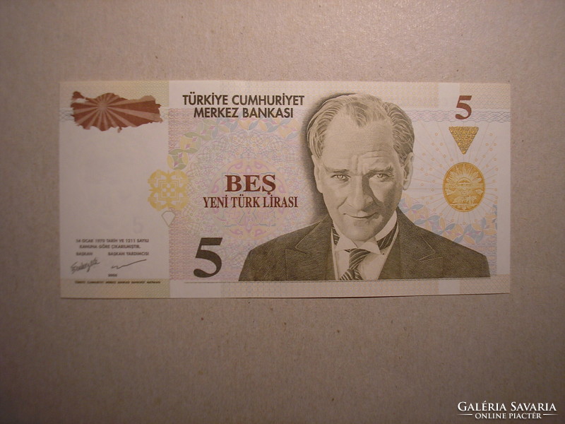 Törökország - 5 Lira 2005 UNC
