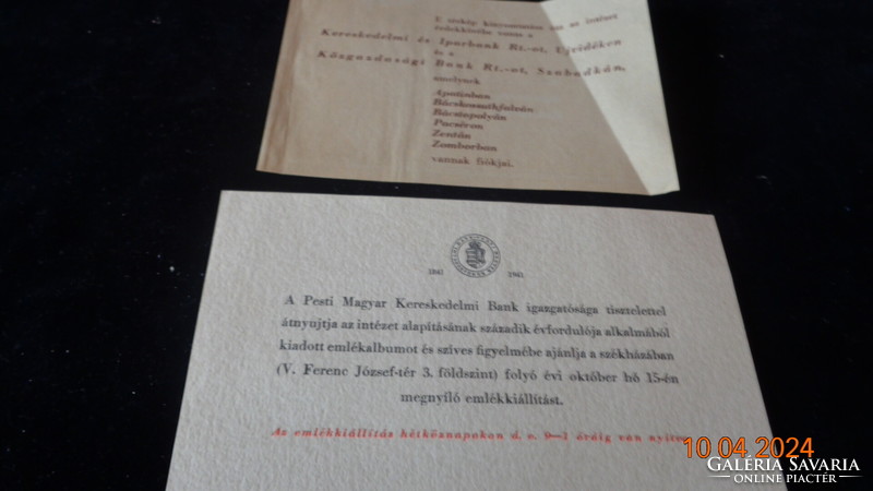 The Hungarian district of Pest. 2 bank publications
