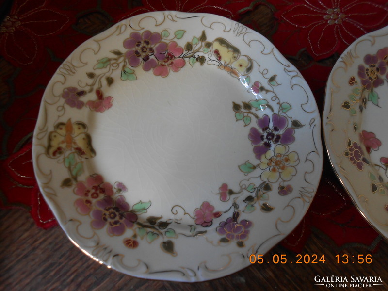 Zsolnay pillangós desszertes tányér I