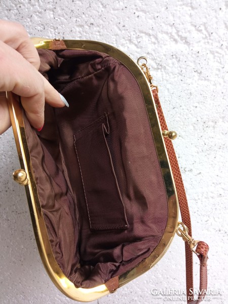 Bohemian vintage handbag shoulder bag - with copper elements - beautiful and usable condition