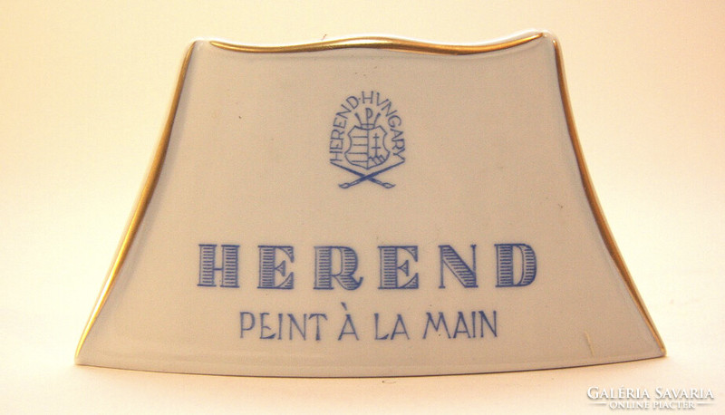 Herend factory dealer company name plate /rare/