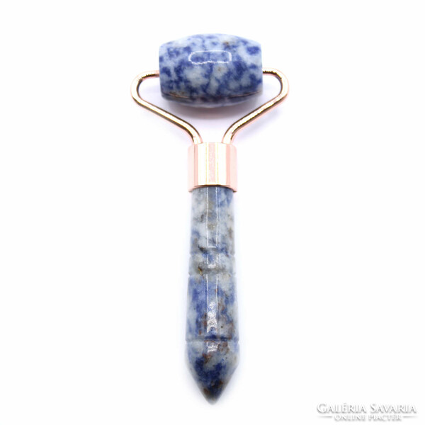 Precious stone mini facial roller with 6 types of minerals