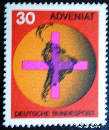 N545 / Németország 1967 Katolikus egyházi segítség Latin-Amerikának bélyeg postatiszta