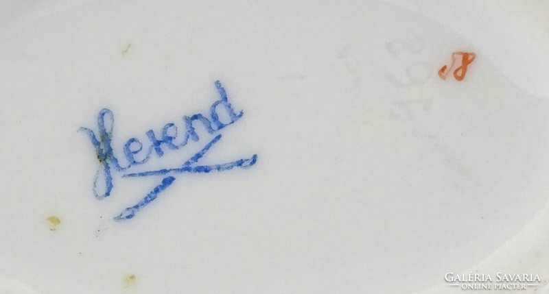 1R820 Régi Herendi porcelán fogpiszkálótartó