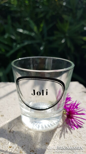 Retro glass cup with a nice inscription