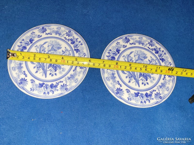 Pair of Spode blue decorative plates