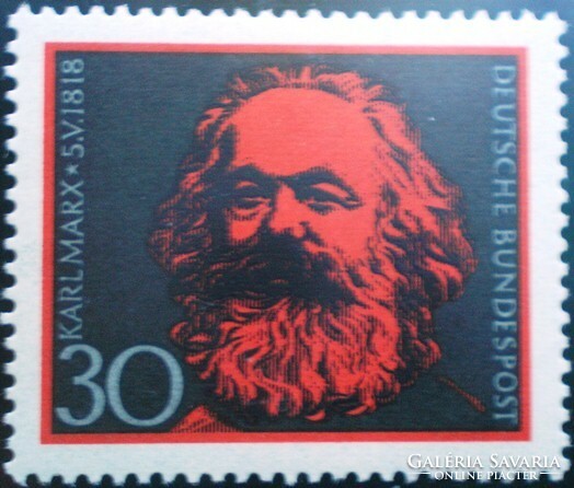 N558 / Németország 1968 Karl Marx bélyeg postatiszta