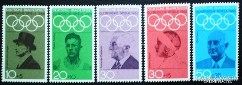 N561-5 / Németország 1968 Olimpia München bélyegsor postatiszta