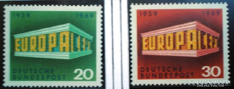 N583-4 / Germany 1969 europa cept set of stamps postal clear