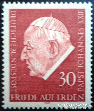 N609 / Germany 1969 xxiii. Pope János stamp postal clerk