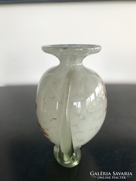 Small vase of signed glass from Malta, Mdina - signed glass from Malta - Mdina (day)