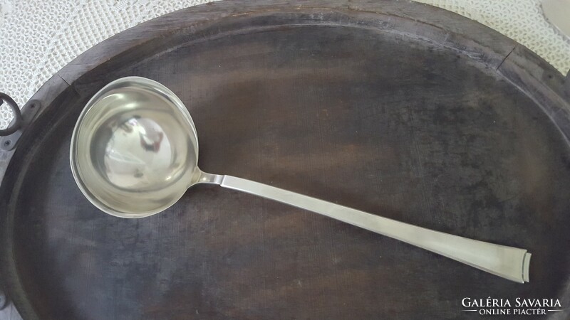 Old thick, massive wmf silver-plated ladle