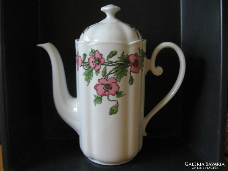 Romantic retro Seltmann Weiden poppy tea, coffee pot, jug