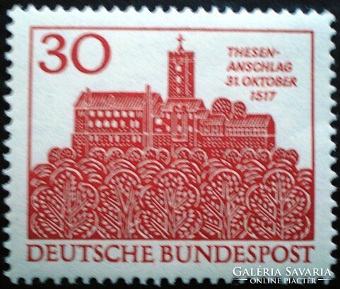 N544 / Germany 1967 450th Anniversary of the Reformation stamp postal clerk