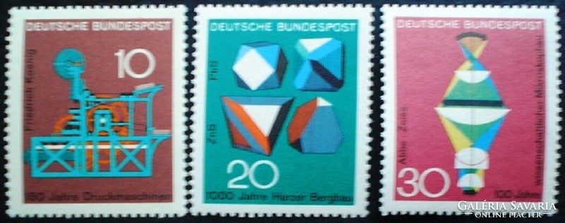 N546-8 / Németország 1968 Technika és Tudomány bélyegsor postatiszta