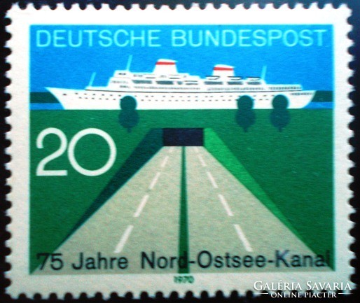 N628 / Germany 1970 Kiel Channel stamp postal clear