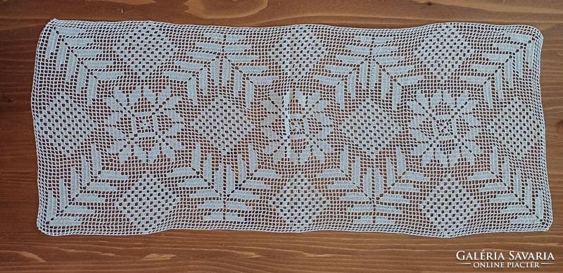 Medium-sized crochet lace tablecloth